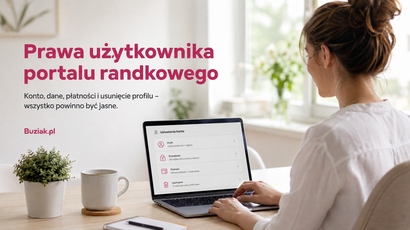 Portal randkowy Buziak.pl - prawa użytkownika portalu randkowego